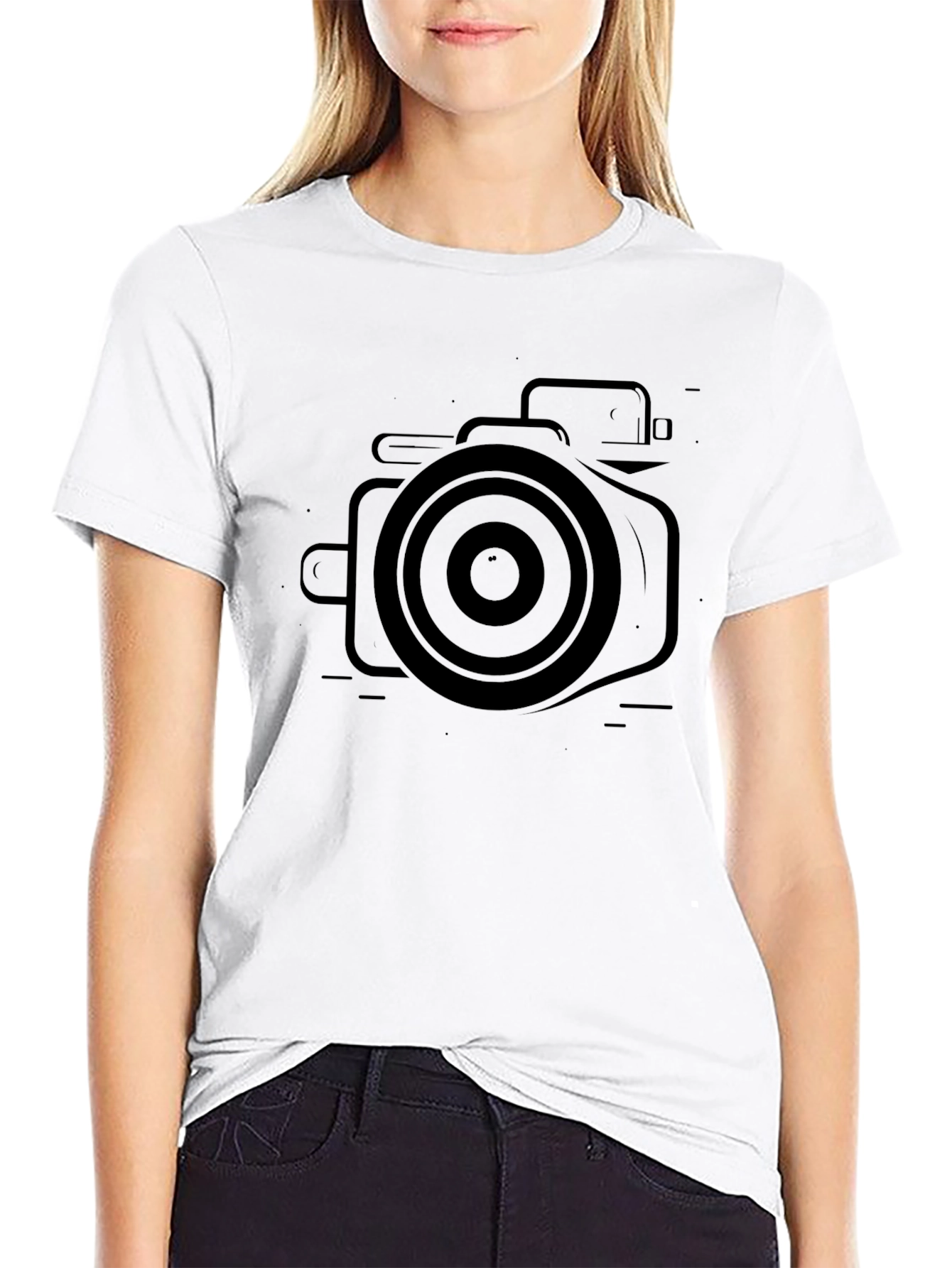 Camera Graphic Black T-Shirt