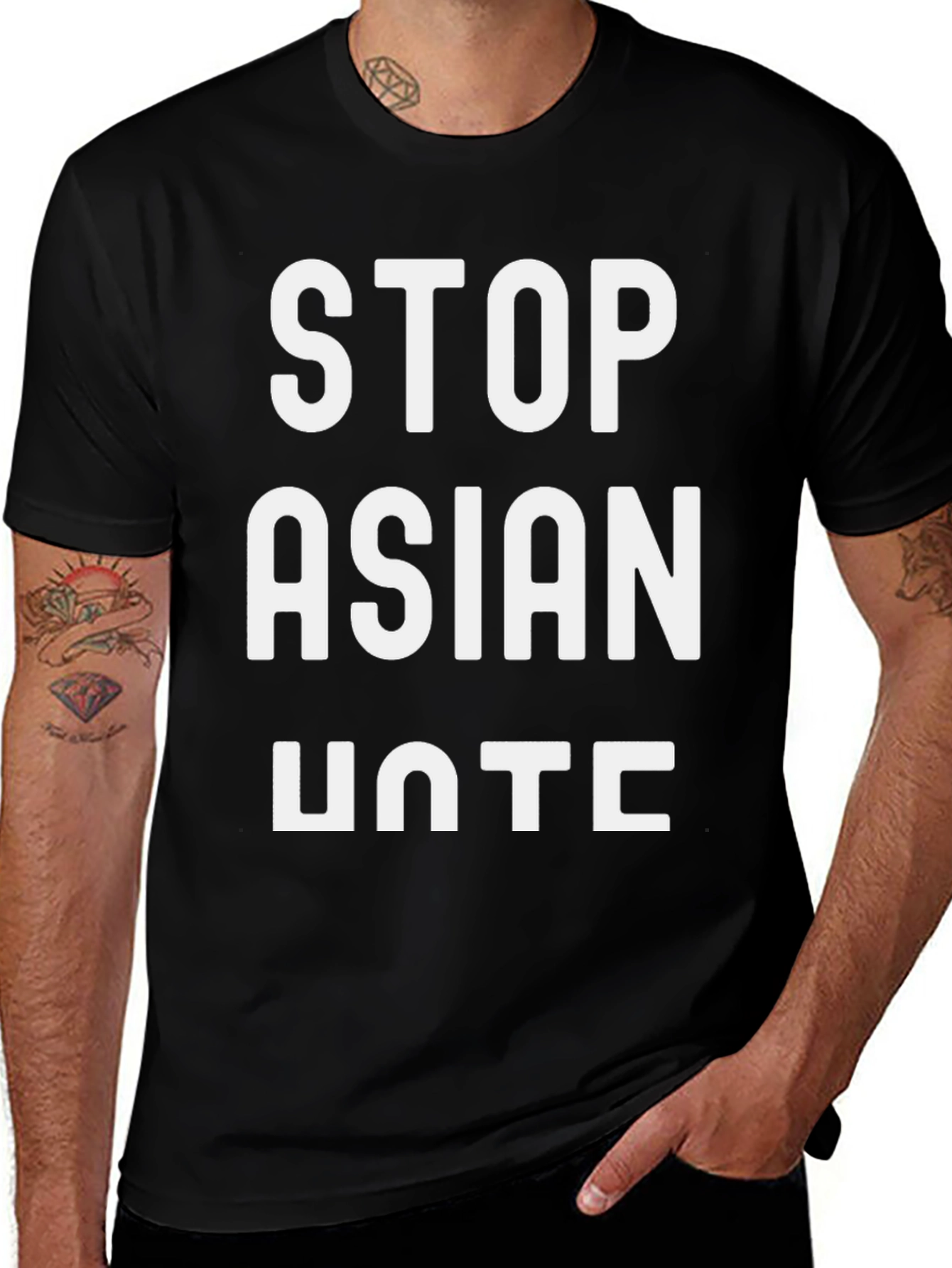 Stop Asian Hate T-Shirt - Black