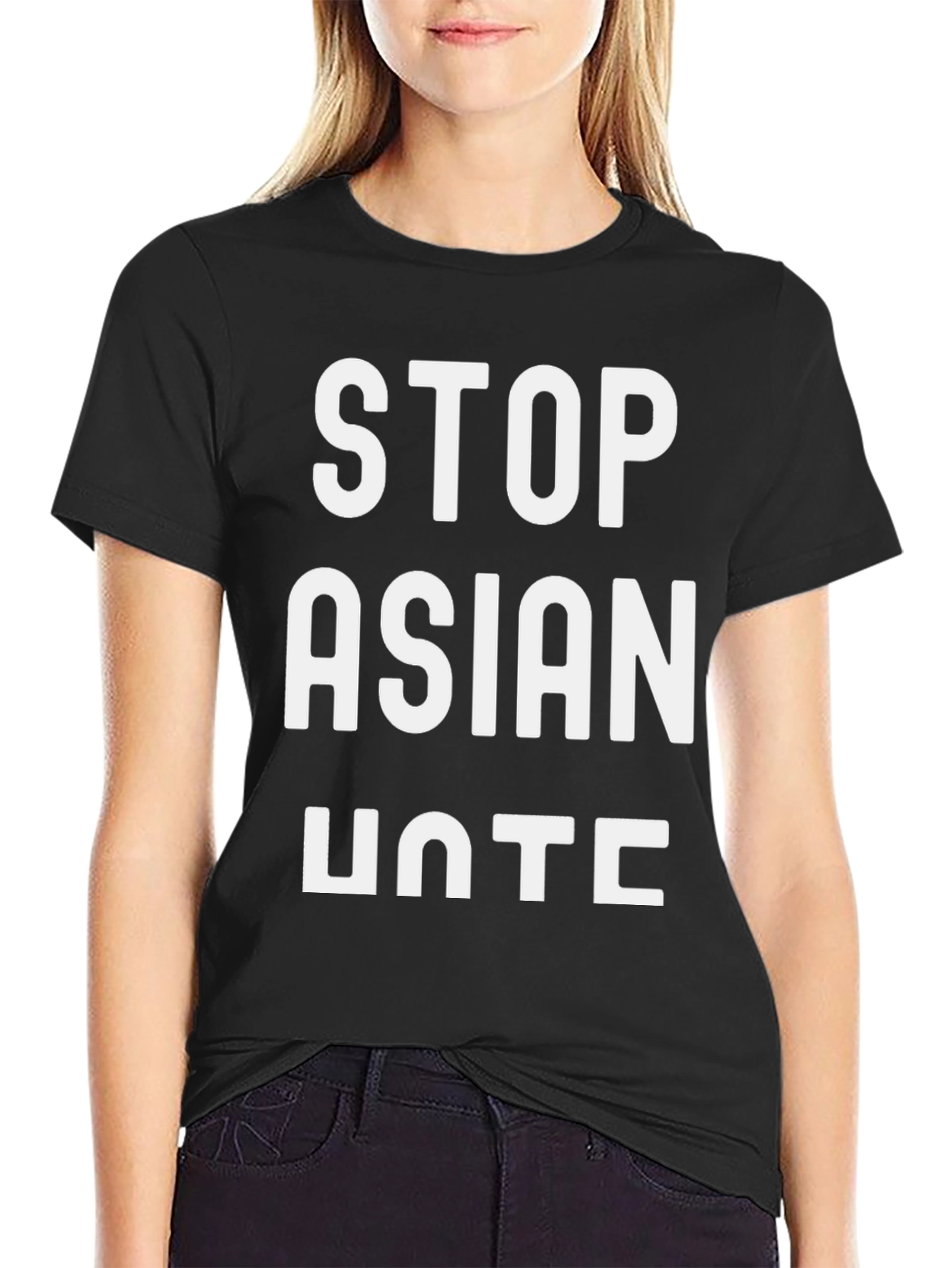 Stop Asian Hate T-Shirt - Black