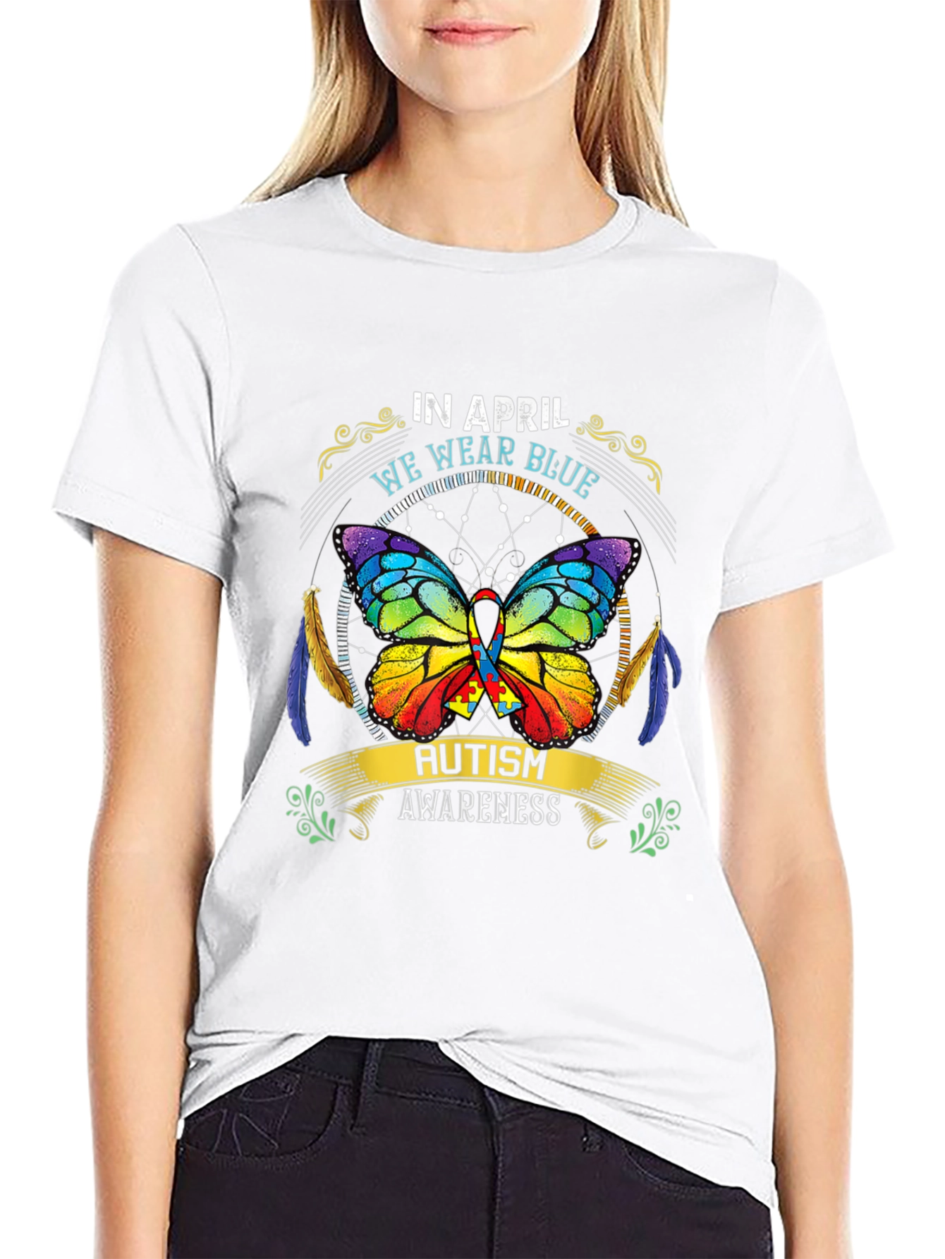 Autism Awareness Butterfly T-Shirt