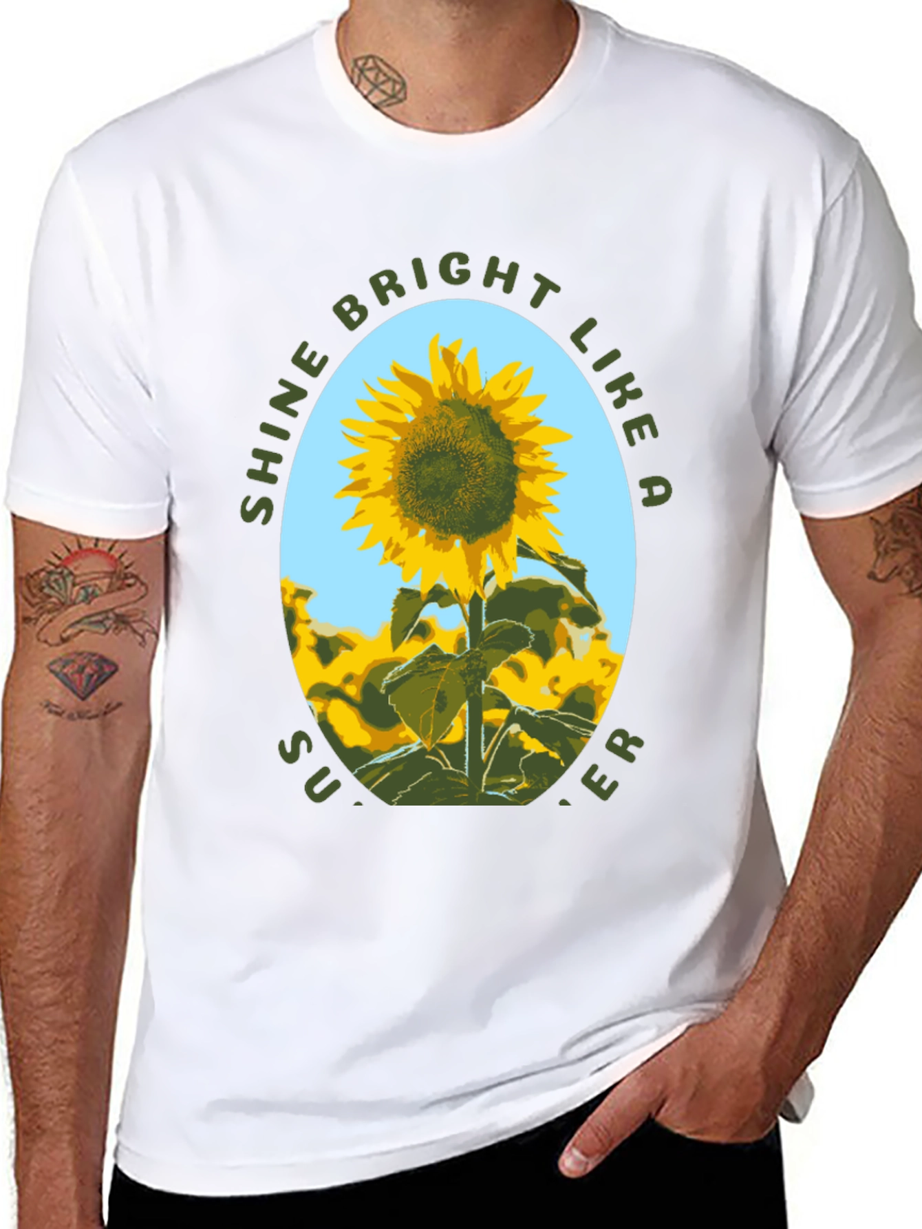 Sunflower Shine Bright Graphic T-Shirt