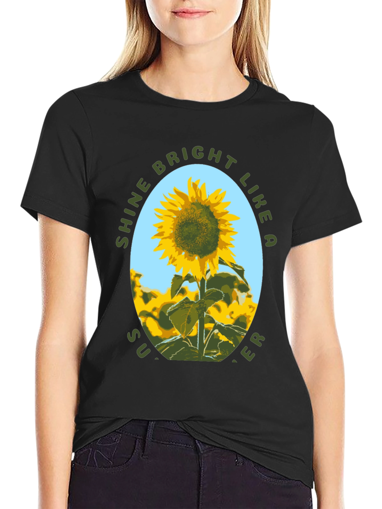 Sunflower Shine Bright Graphic T-Shirt