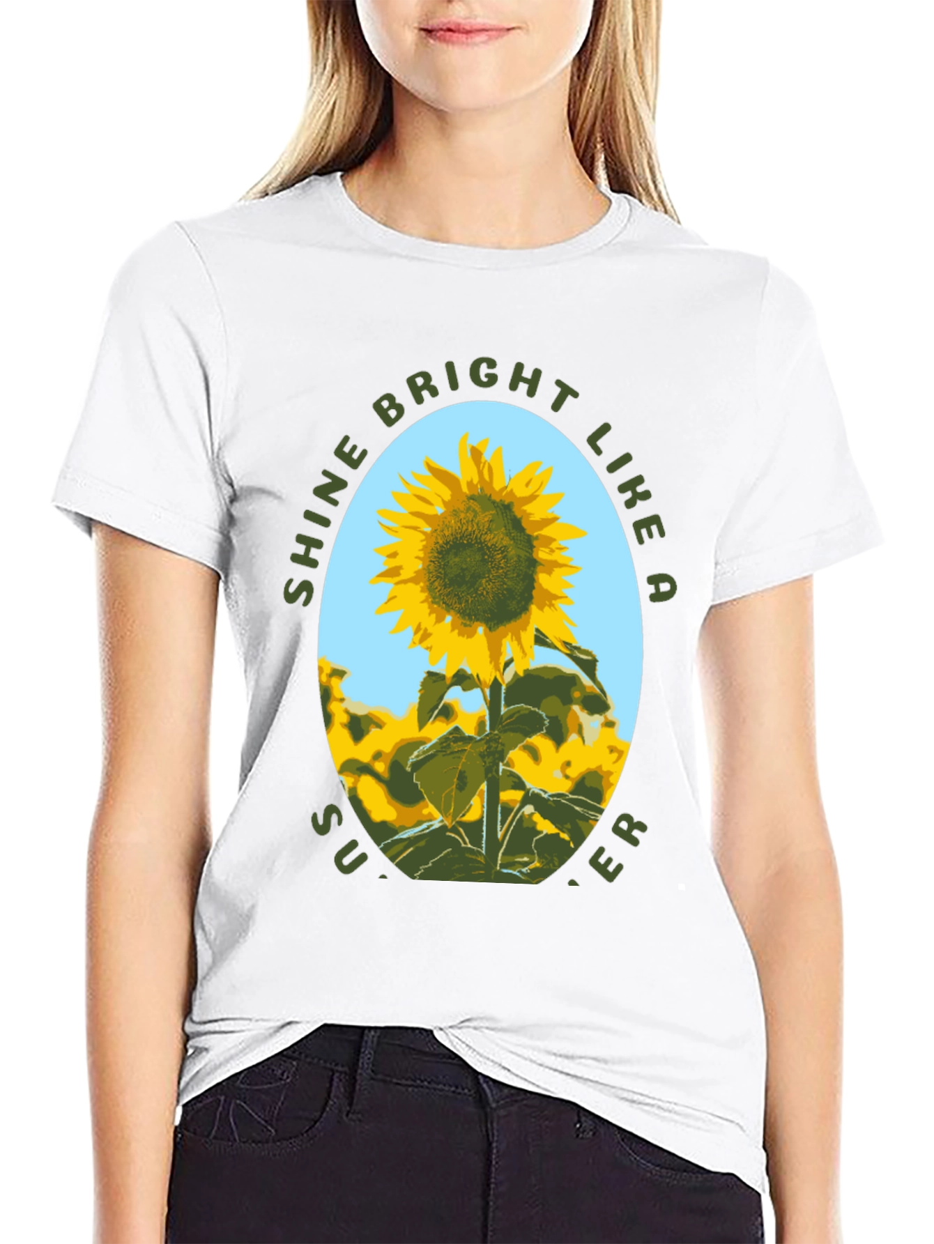 Sunflower Shine Bright Graphic T-Shirt