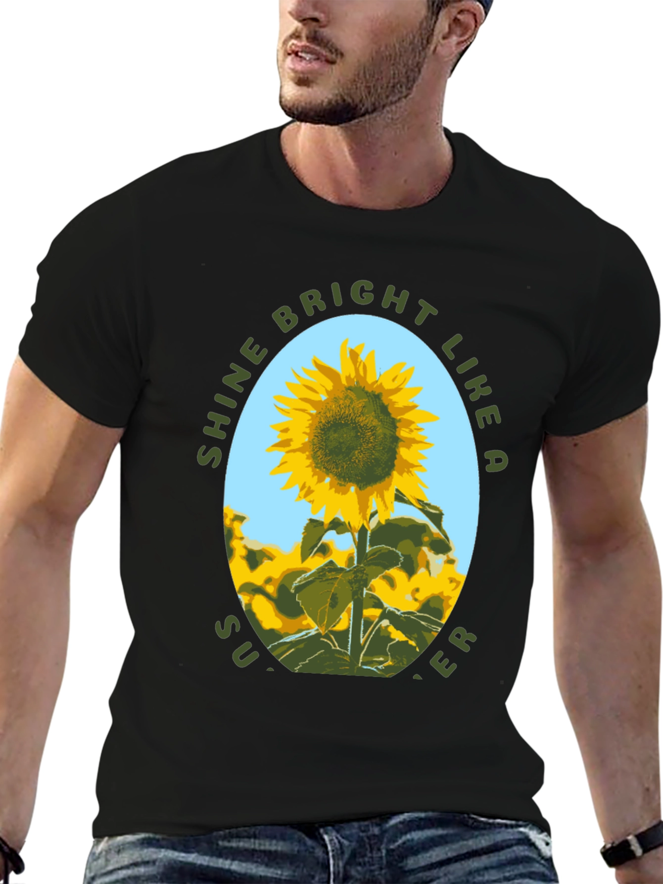 Sunflower Shine Bright Graphic T-Shirt