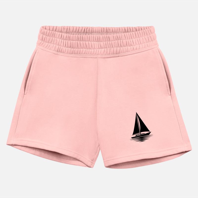 Sailboat With Sails Set And Calm Sea