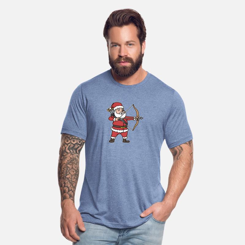 Santa Clause Archery Santa Fan Gift