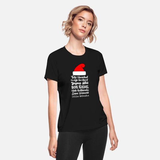 Santa Hat, Christmas Greetings In Many Languages