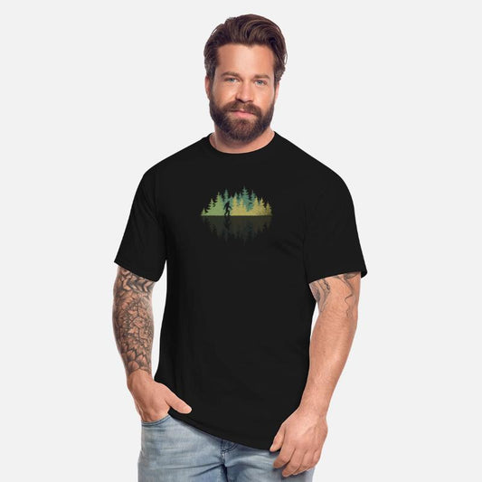 Sasquatch Yeti Reflection Forest Trees Conracy