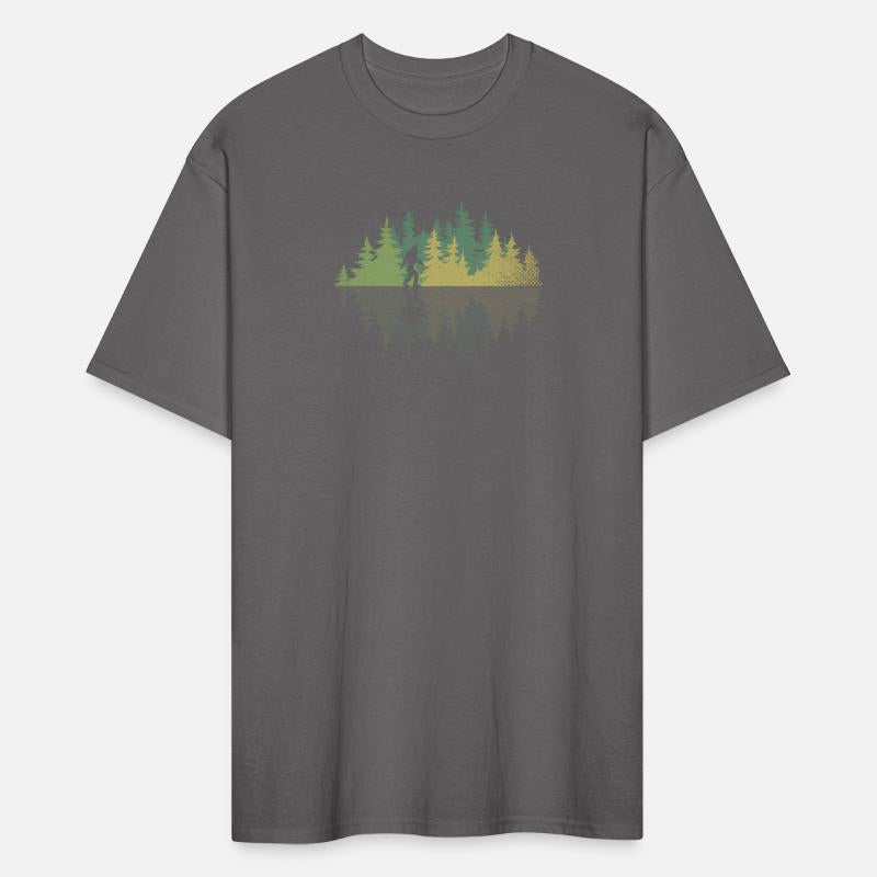 Sasquatch Yeti Reflection Forest Trees Conracy