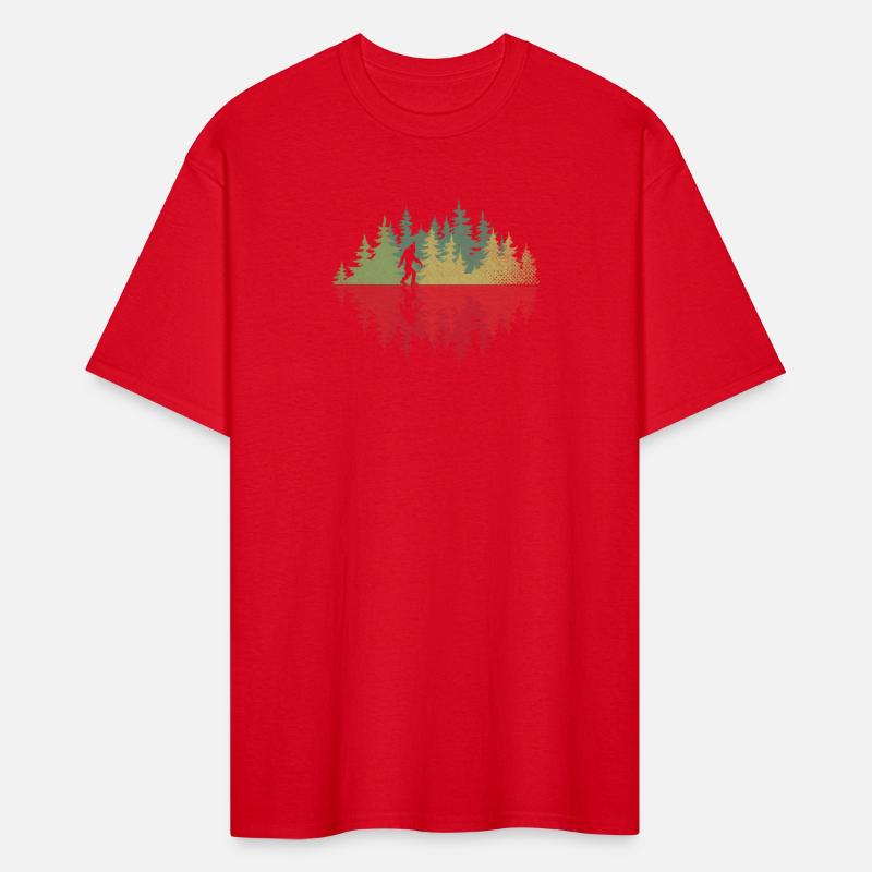 Sasquatch Yeti Reflection Forest Trees Conracy
