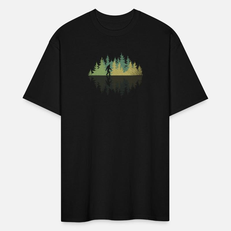 Sasquatch Yeti Reflection Forest Trees Conracy