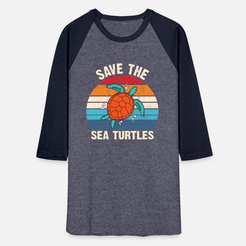Save the Sea Turtles Retro Vintage Climate Change