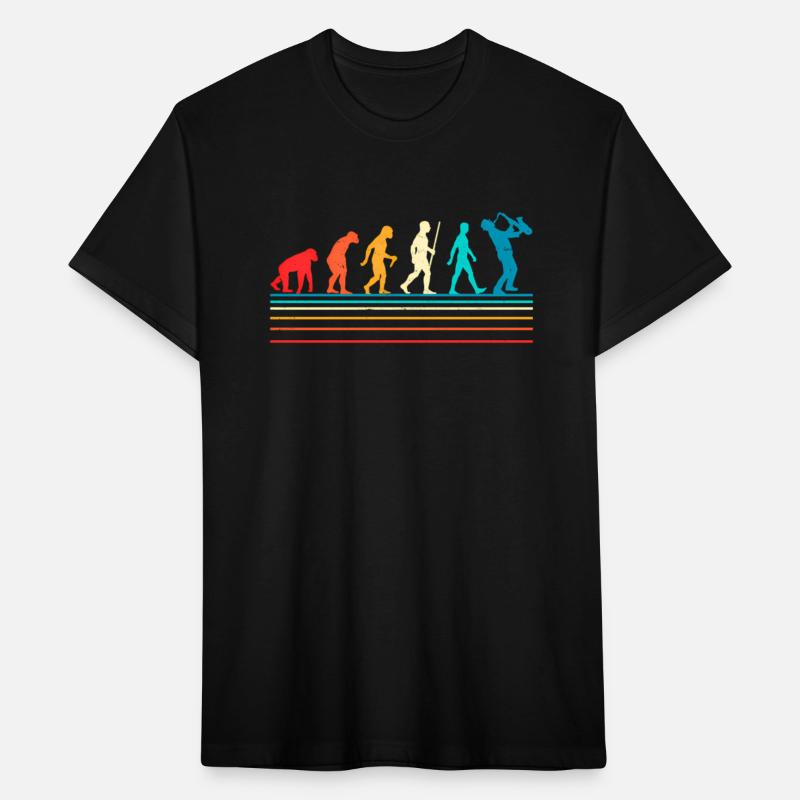 Saxophone Retro Vintage Evolution Of