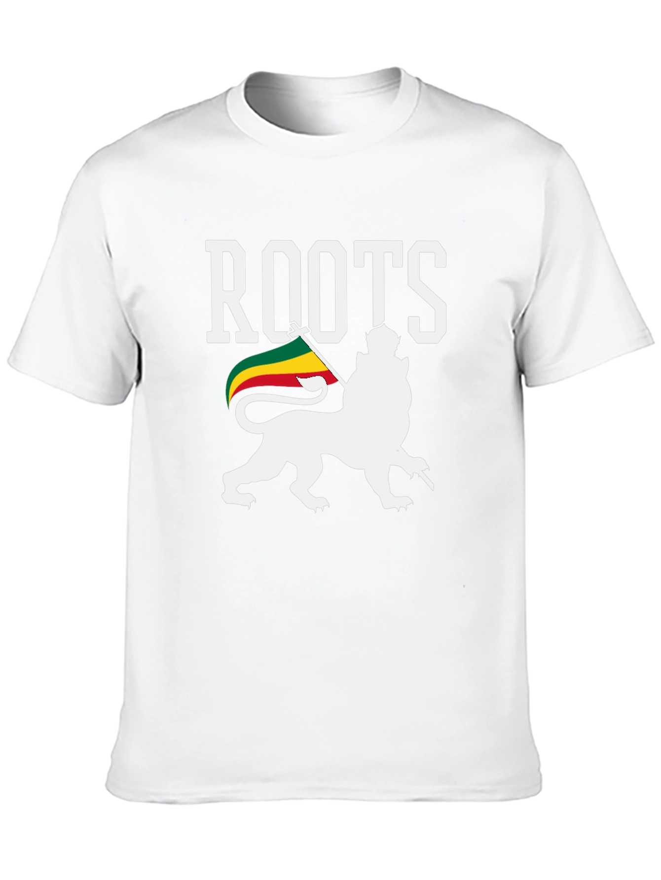 Roots Lion Rasta Flag Graphic T-Shirt