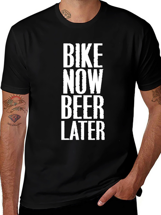 Bike Now Beer Later Graphic Tee