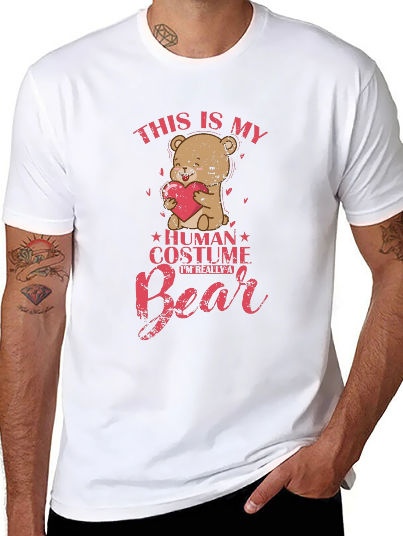 Cute Bear Human Costume T-Shirt