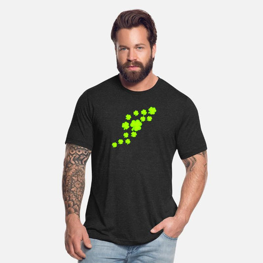 Shamrock Many Trefoil Leaves Green Pattern Cool