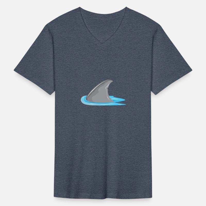 Shark in sight! Shark fin in the sea