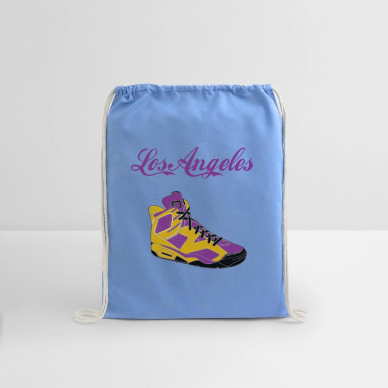 SHOES LOS ANGELES BASKETBALL YELLOW AND PURPLE