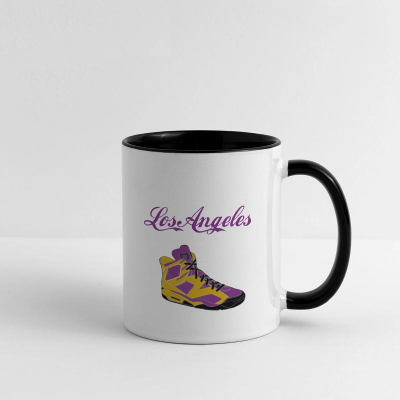SHOES LOS ANGELES BASKETBALL YELLOW AND PURPLE