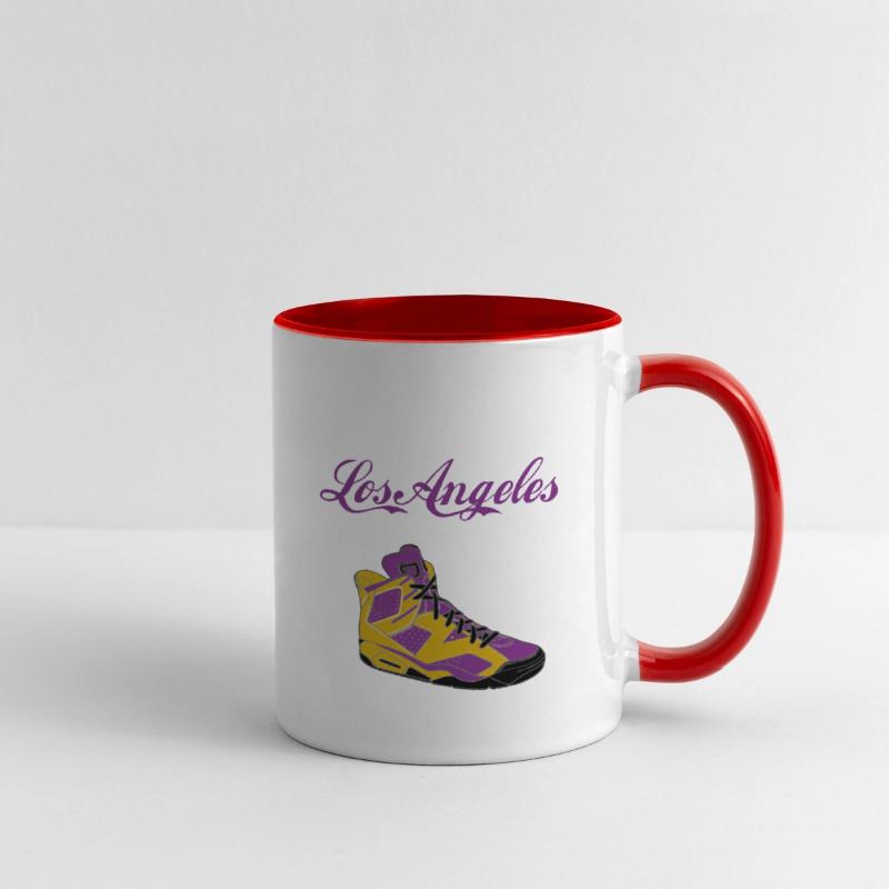 SHOES LOS ANGELES BASKETBALL YELLOW AND PURPLE