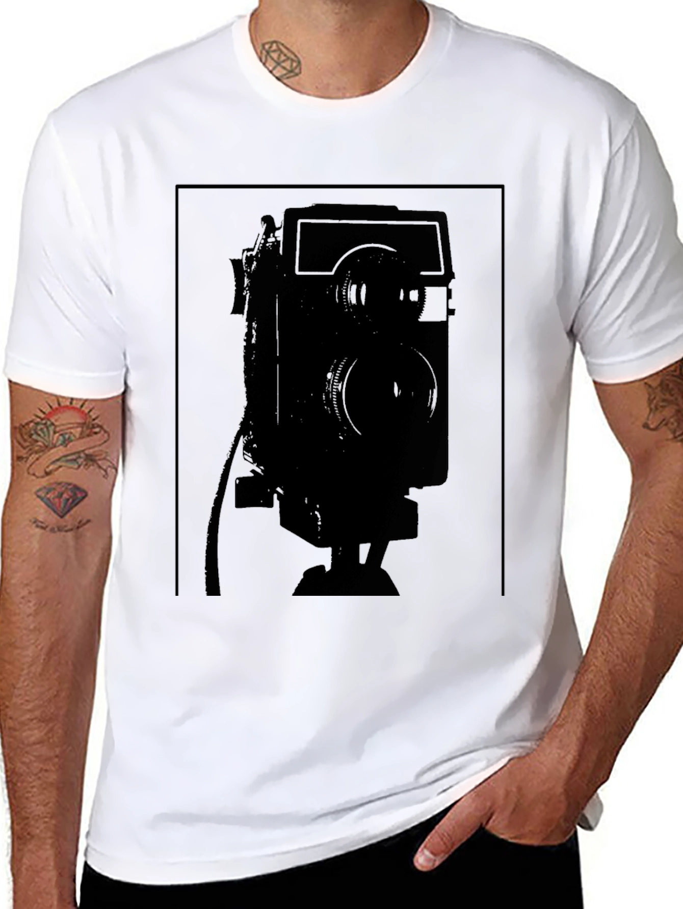 Retro Camera Graphic Tee - Classic Style!