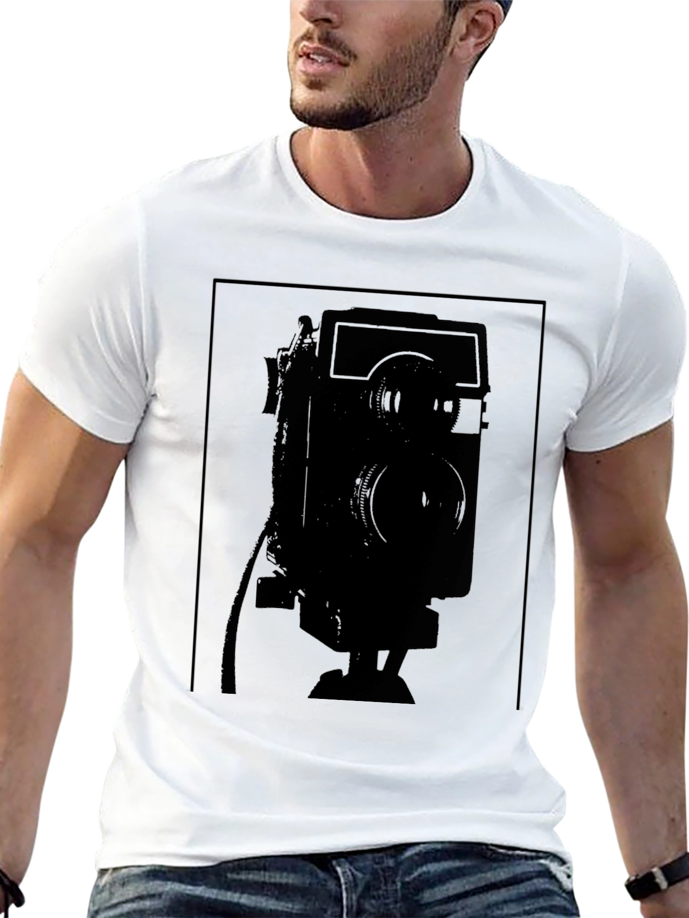 Retro Camera Graphic Tee - Classic Style!