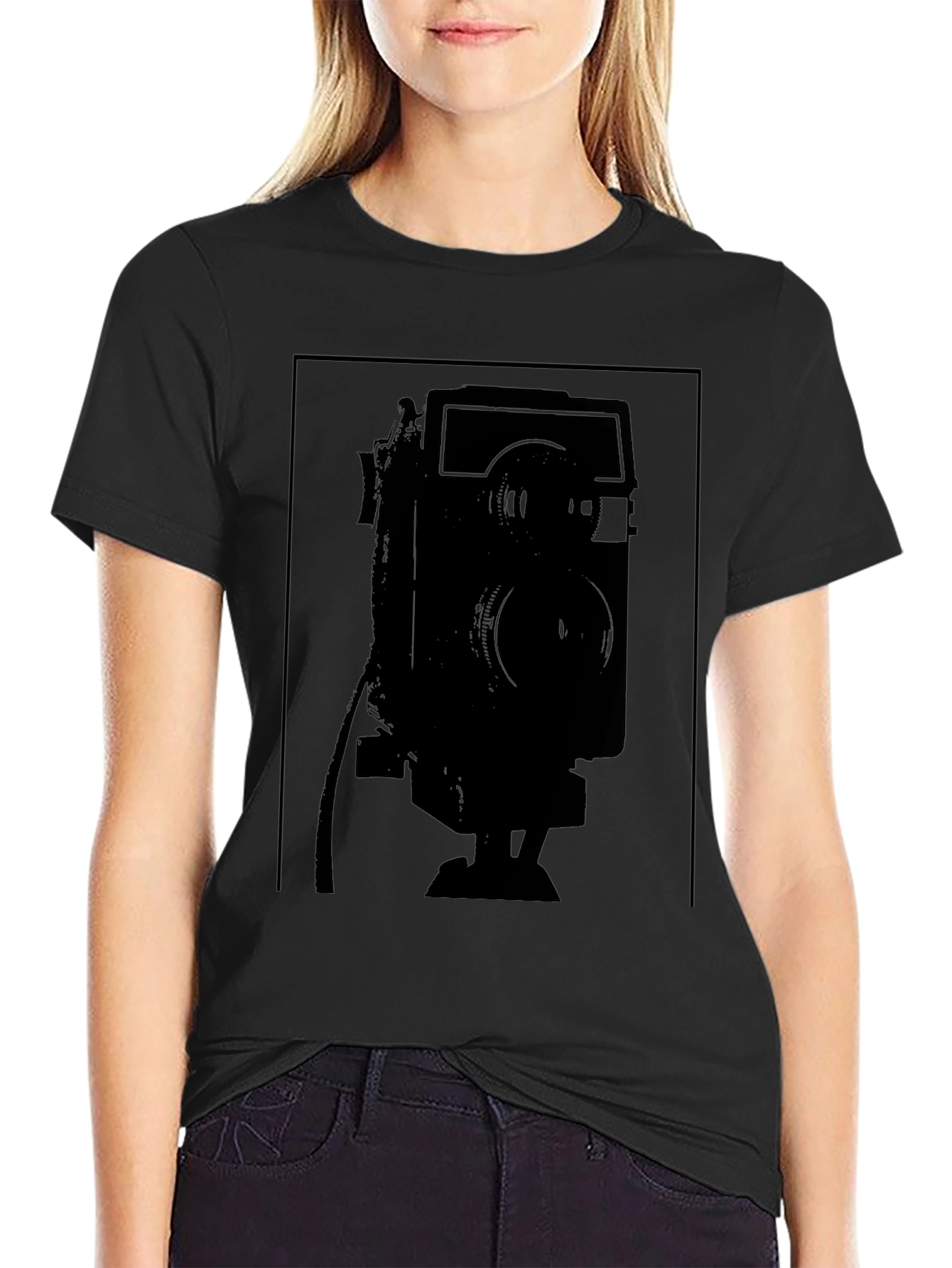 Retro Camera Graphic Tee - Classic Style!