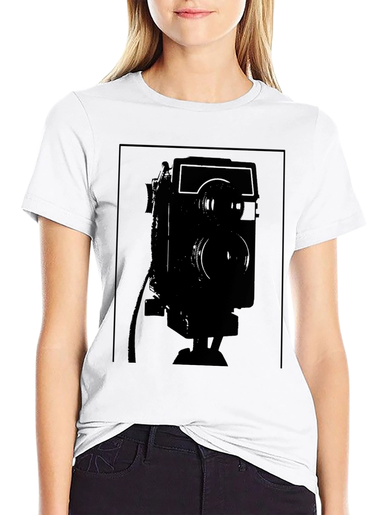 Retro Camera Graphic Tee - Classic Style!