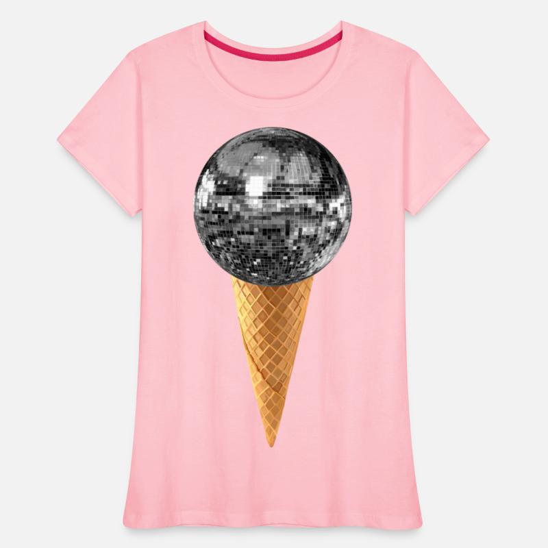 Silver Disco Ball Ice Cream Cone