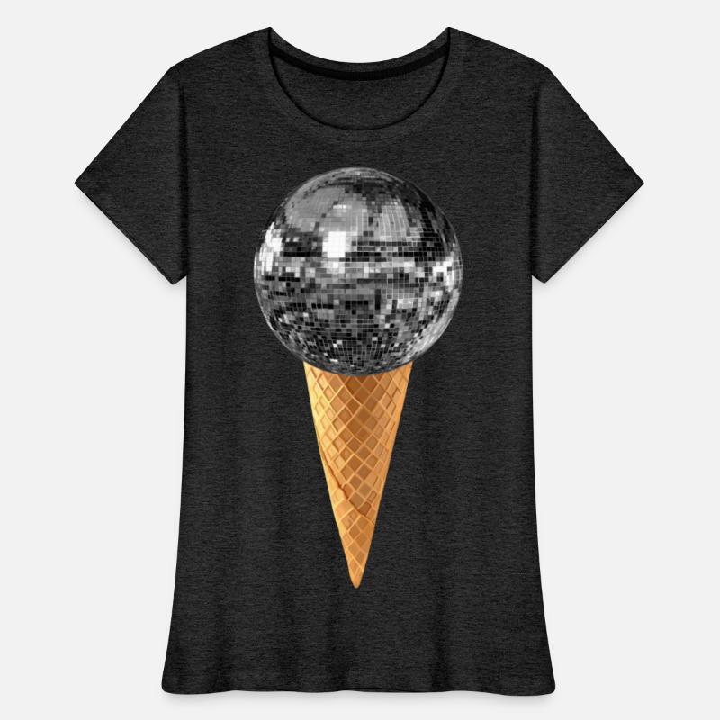 Silver Disco Ball Ice Cream Cone