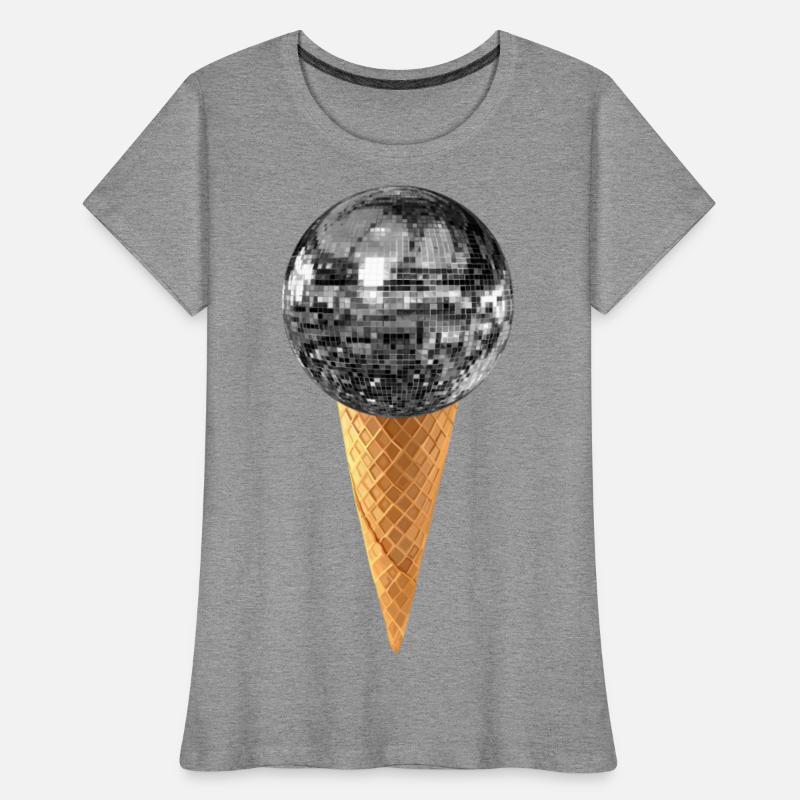Silver Disco Ball Ice Cream Cone