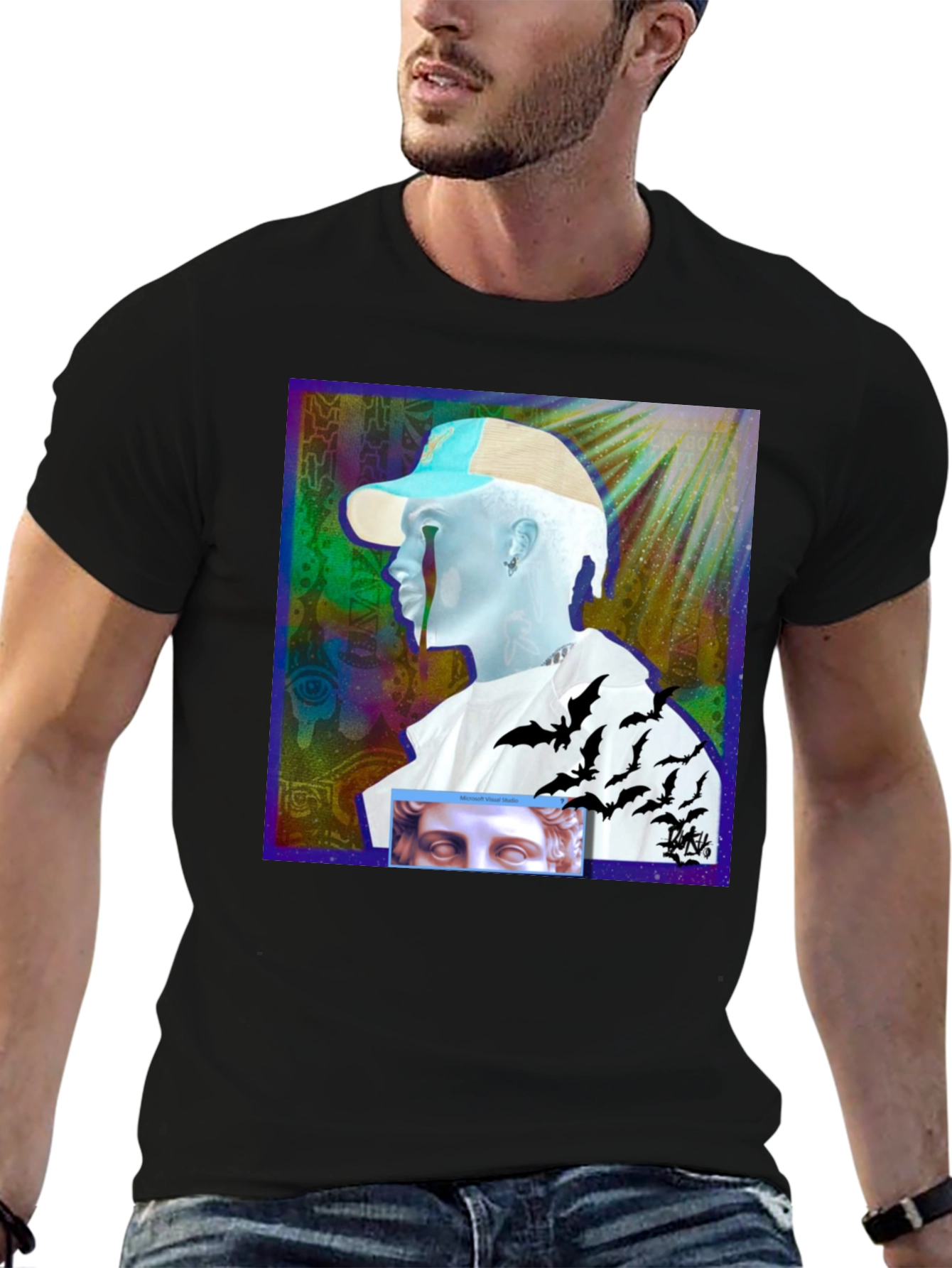 Unique Graphic Print Tee