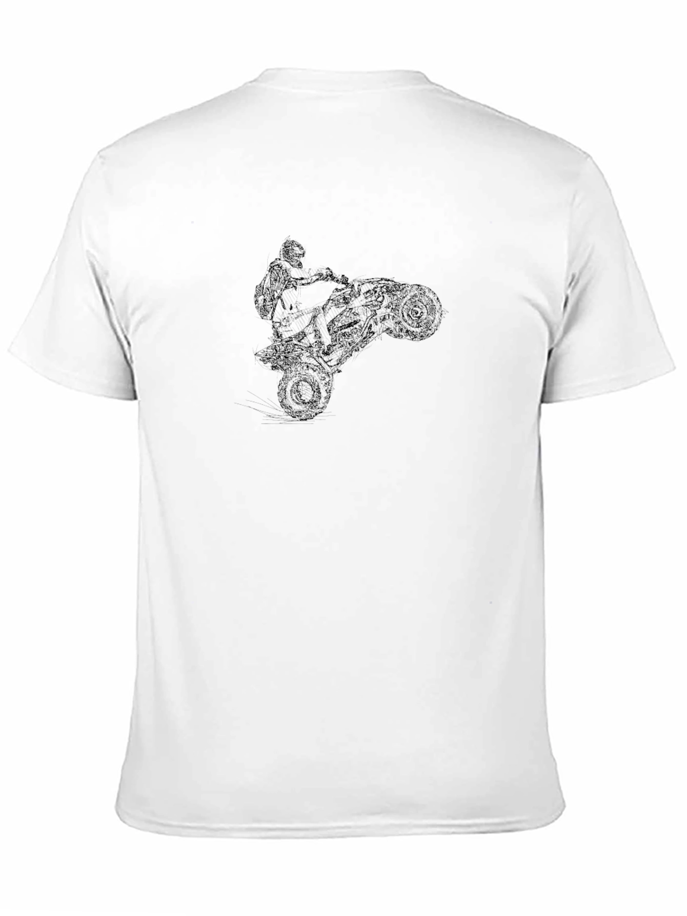 Black ATV Rider Graphic Tee - Cool Adventure Shirt