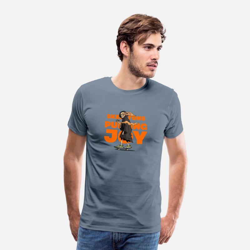 Skeleton Puffing Joy Funny Halloween