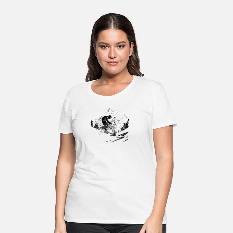 Skier Offroad Outdoor Powder Snow Style