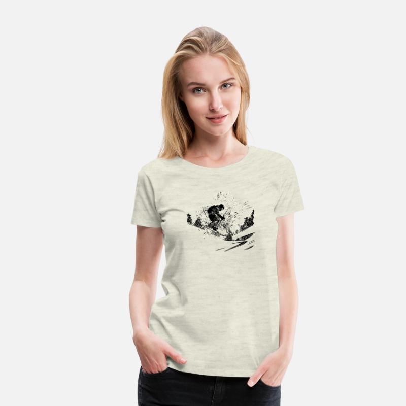 Skier Offroad Outdoor Powder Snow Style