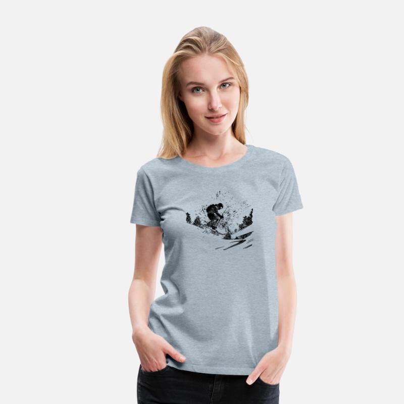Skier Offroad Outdoor Powder Snow Style
