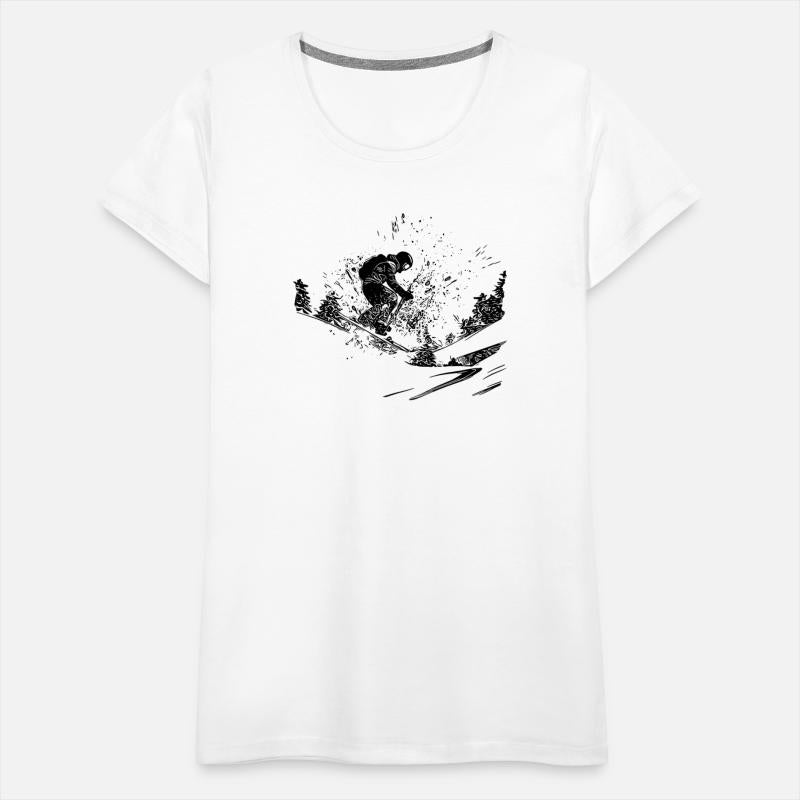 Skier Offroad Outdoor Powder Snow Style
