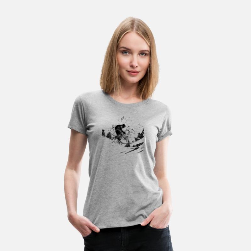 Skier Offroad Outdoor Powder Snow Style