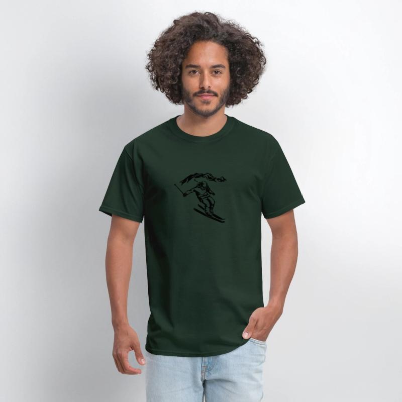 Skiers in the mountains - Ski - Winter sports