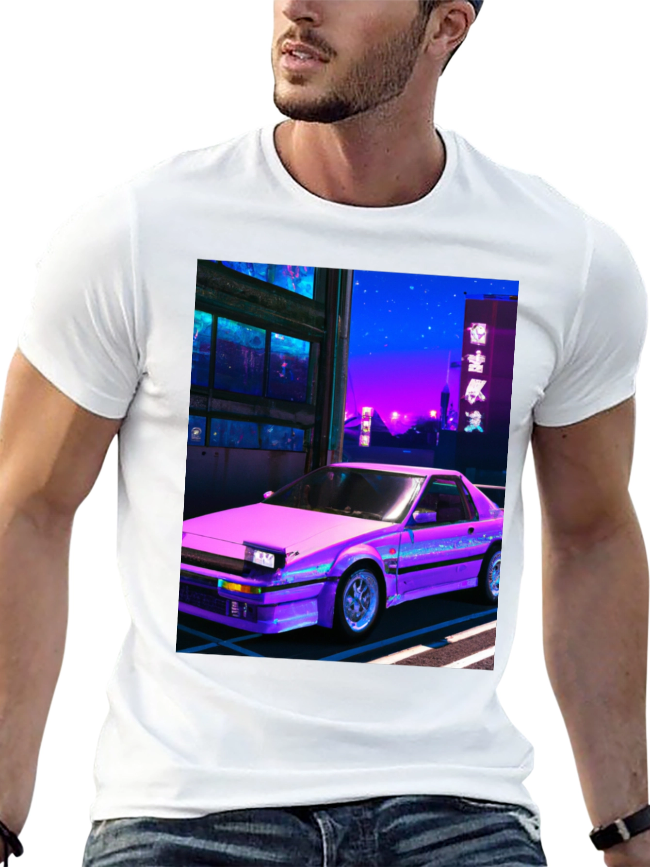 Retro Car Graphic T-Shirt