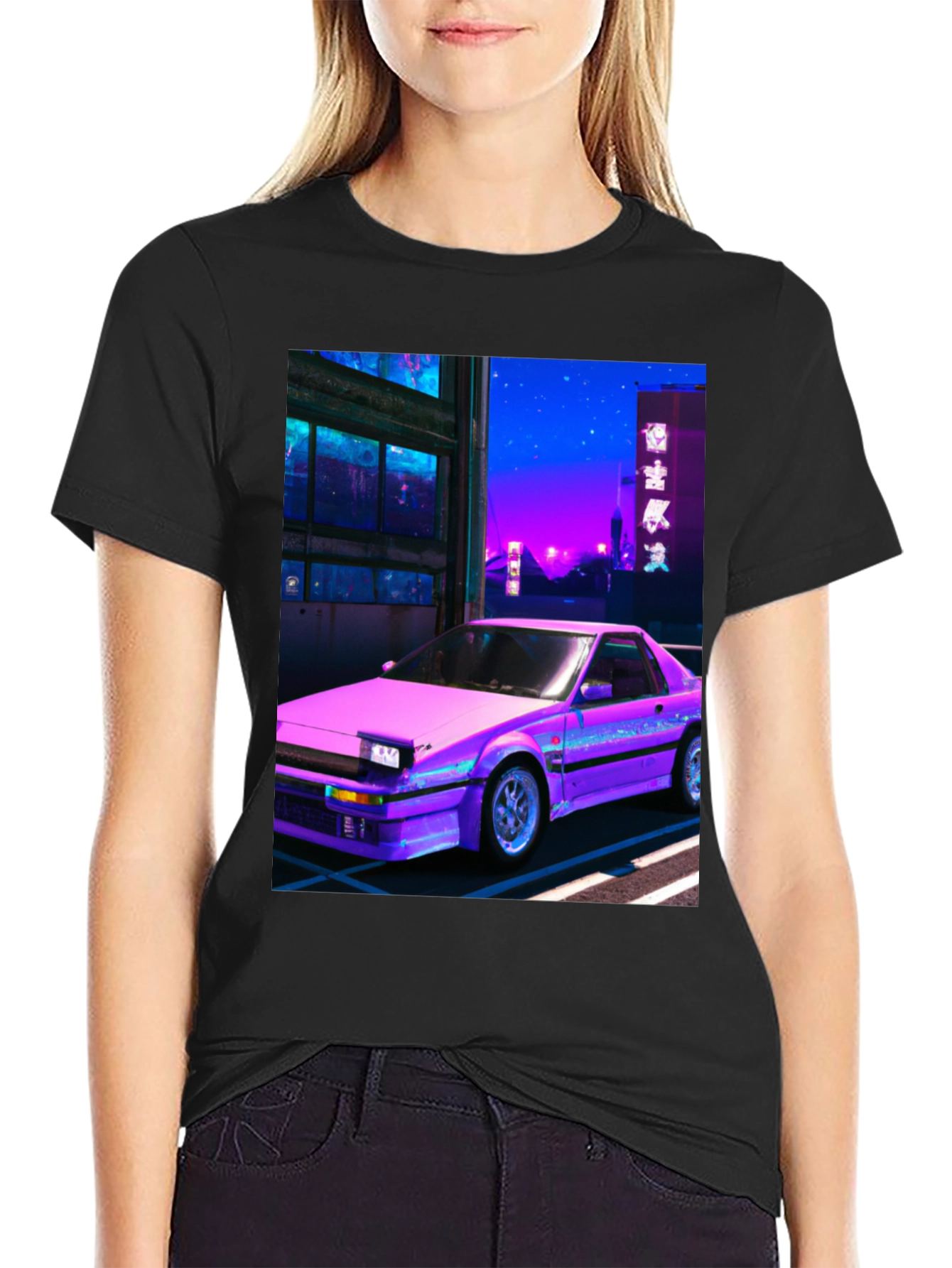 Retro Car Graphic T-Shirt