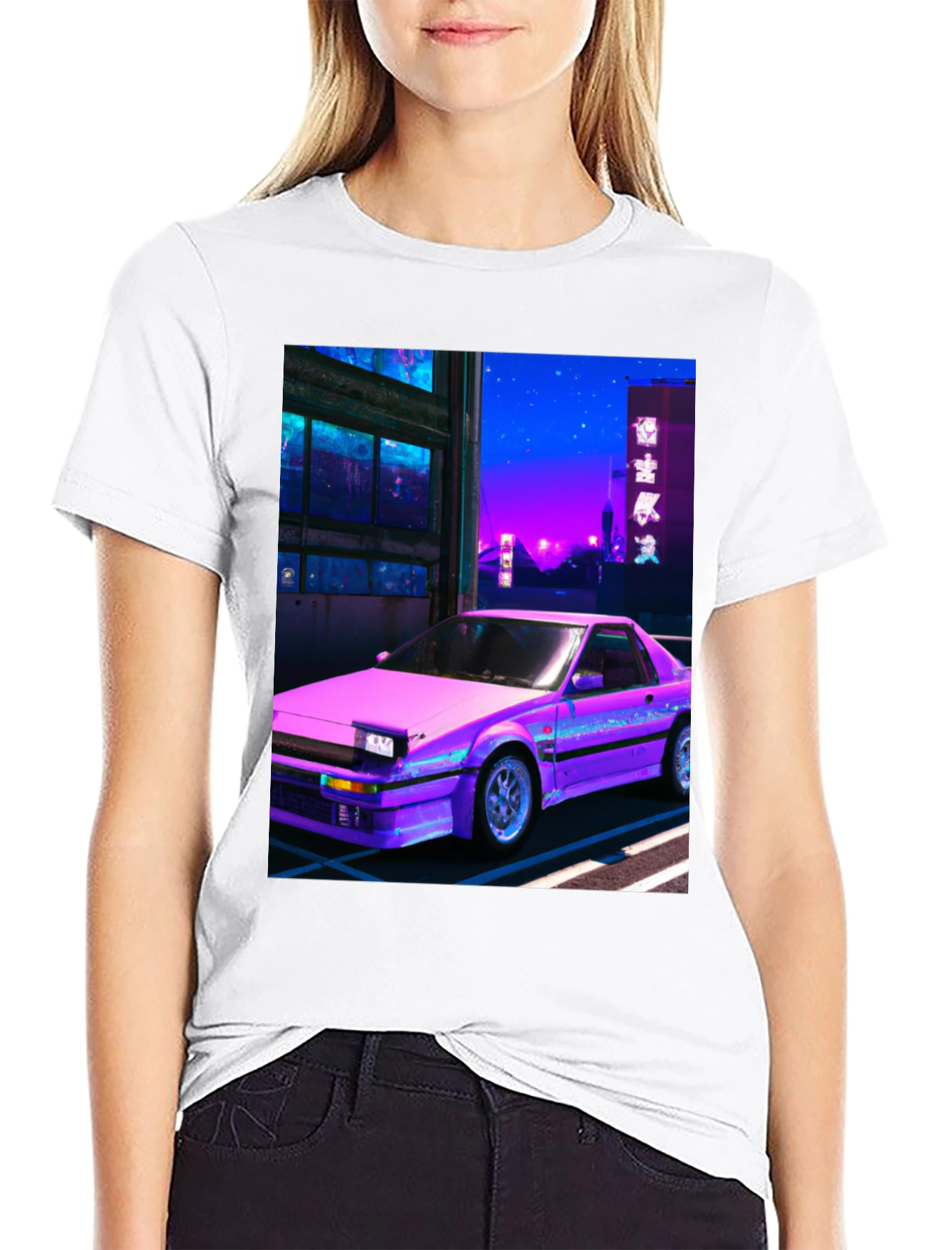 Retro Car Graphic T-Shirt