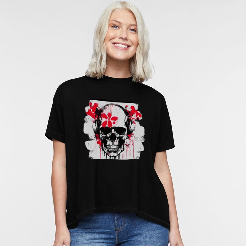 Skull Heavy Metal Trash Polka Demon