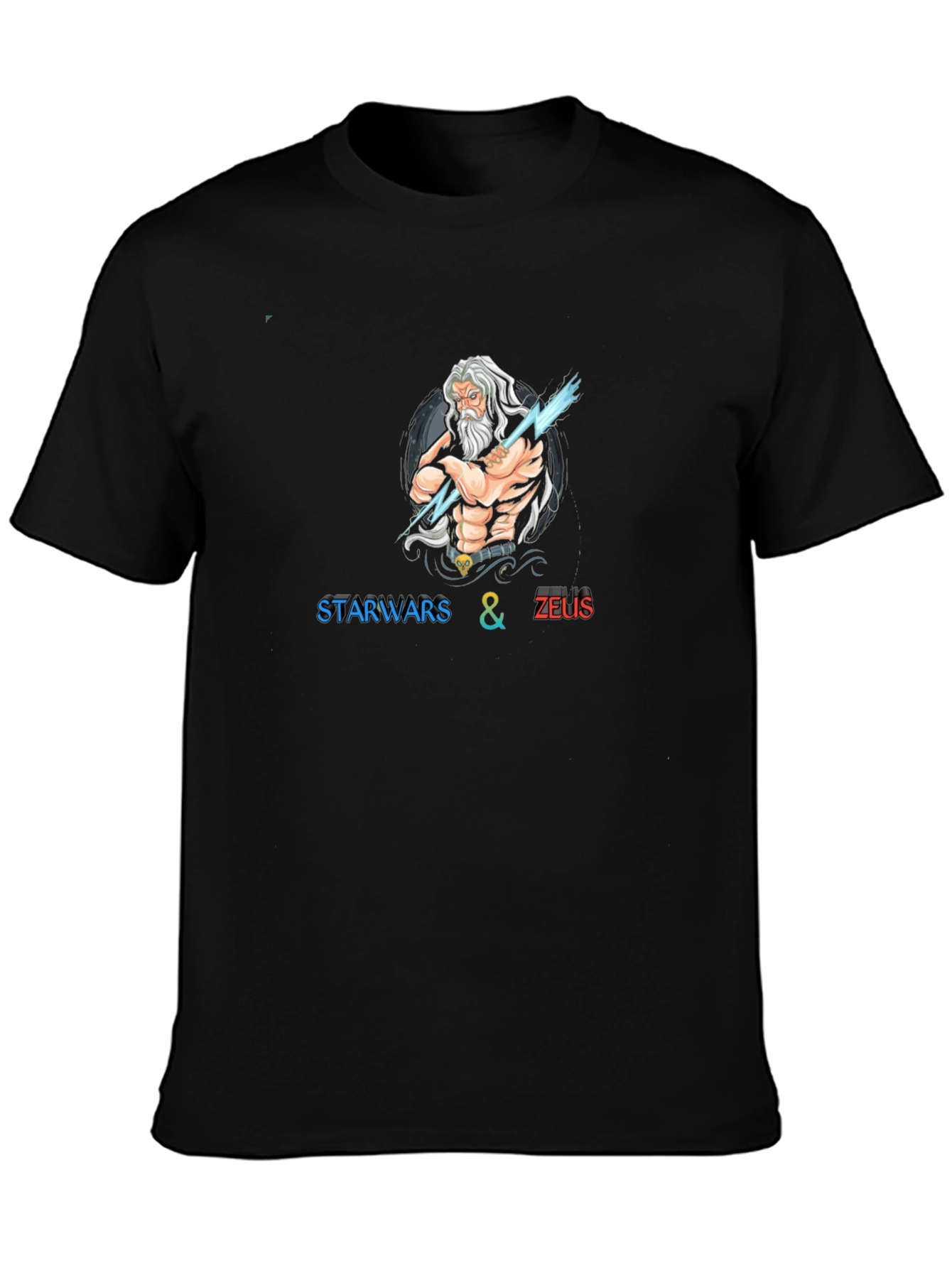 Star Wars & Zeus Black T-Shirt