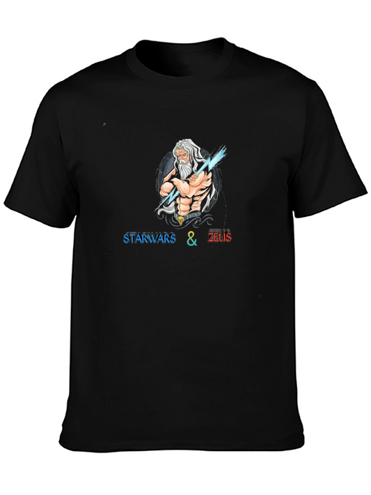 Star Wars & Zeus Black T-Shirt