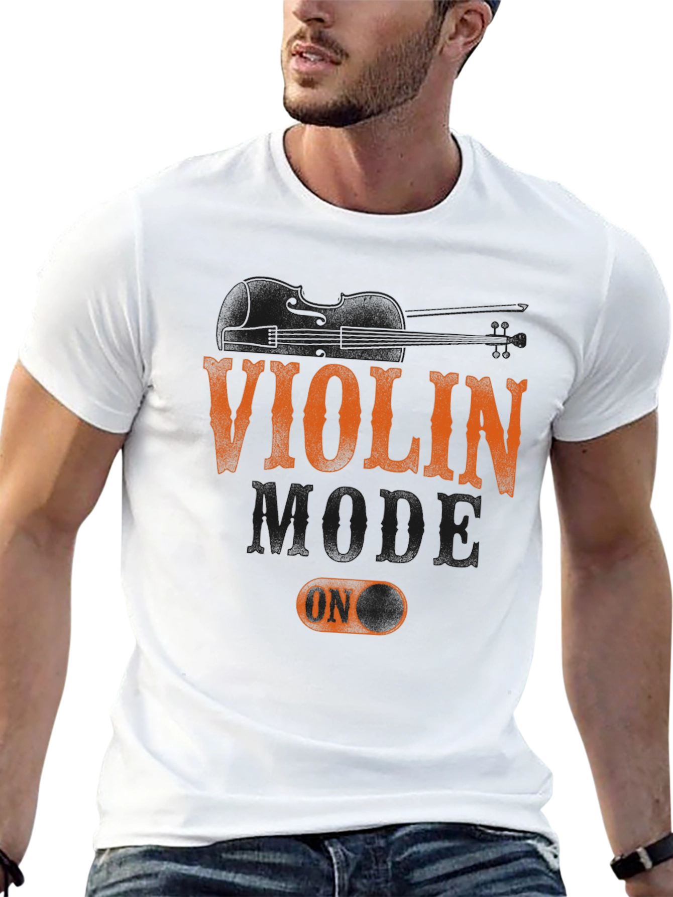 Violin Mode On T-Shirt - Music Lover Tee