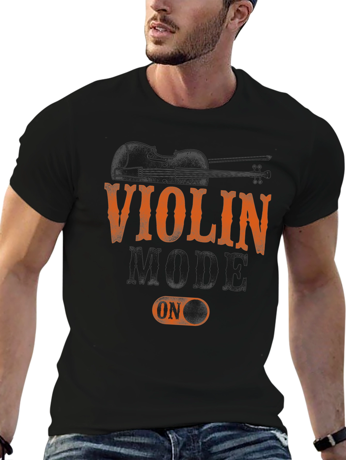 Violin Mode On T-Shirt - Music Lover Tee