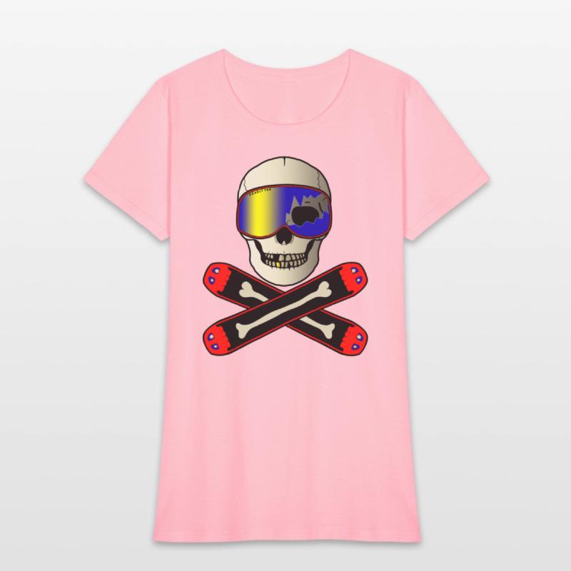 Snowboard Winter Sports Pirate Skull Bones